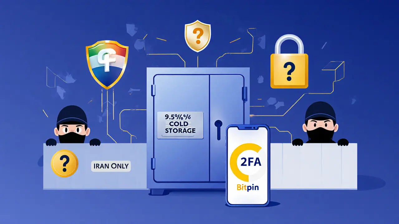 Secure cold storage vault with 2FA locks protecting crypto assets
