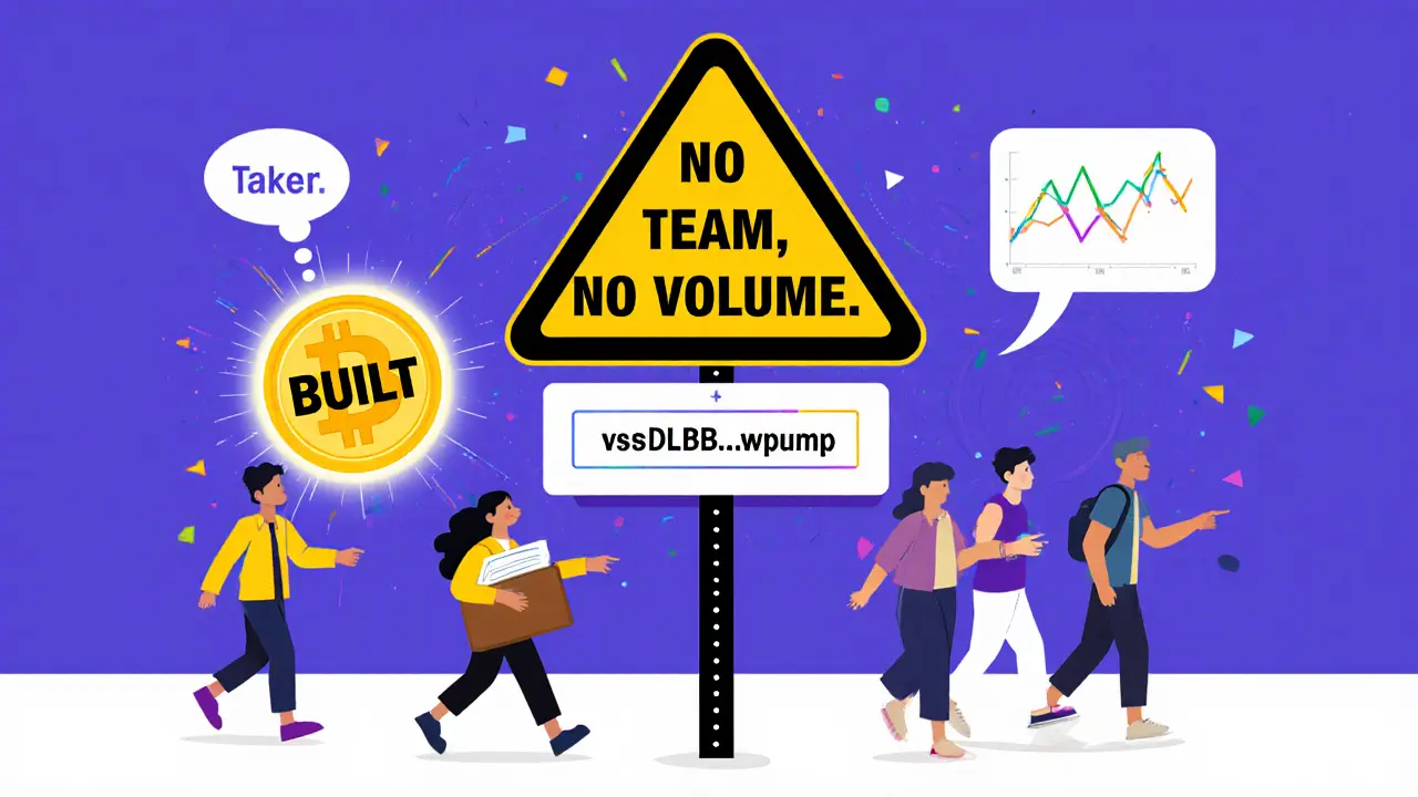 Investors walking away from a BUILT token as a warning sign highlights its lack of legitimacy.