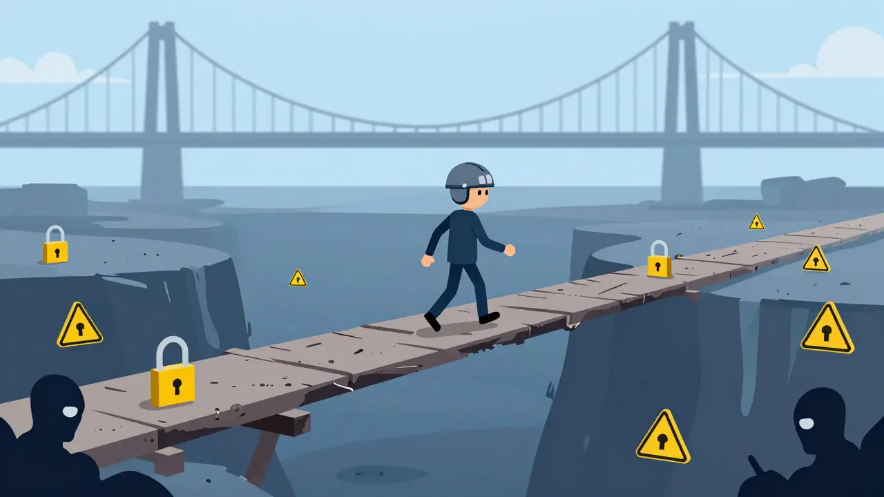 Cautious investor on a narrow bridge over risks and low volume