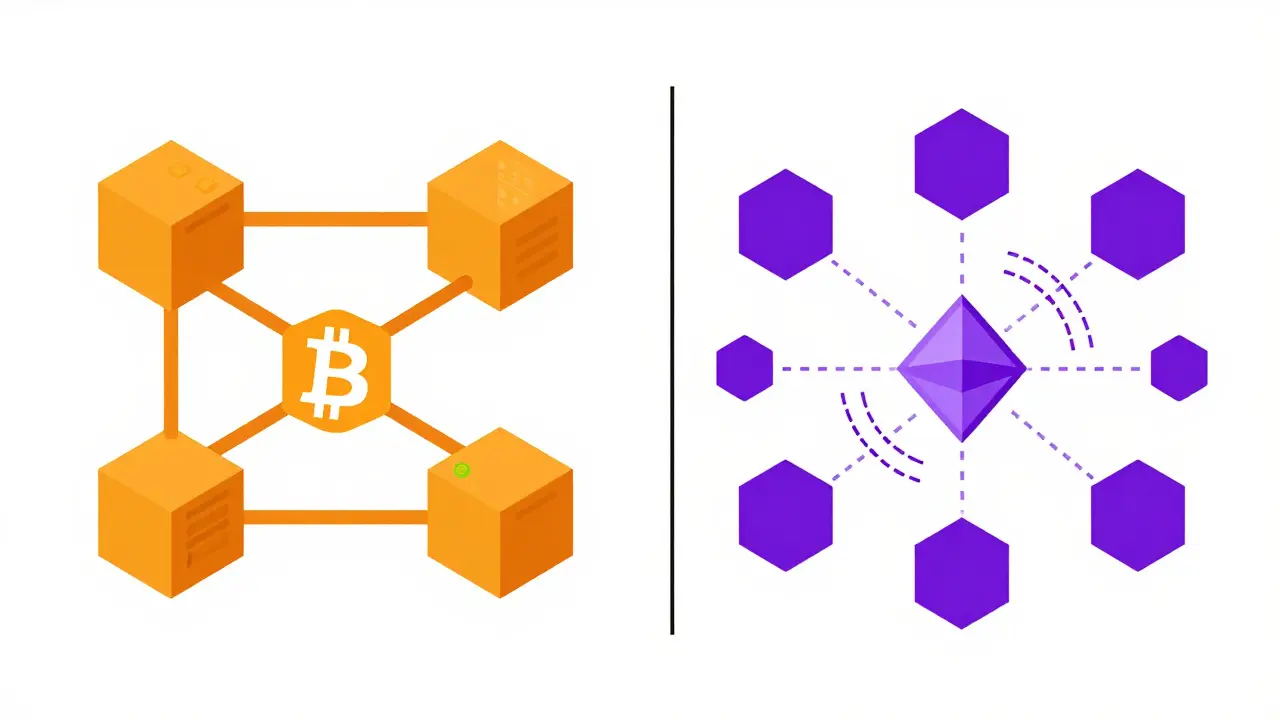 Comparison of Bitcoin and Ethereum peer discovery networks