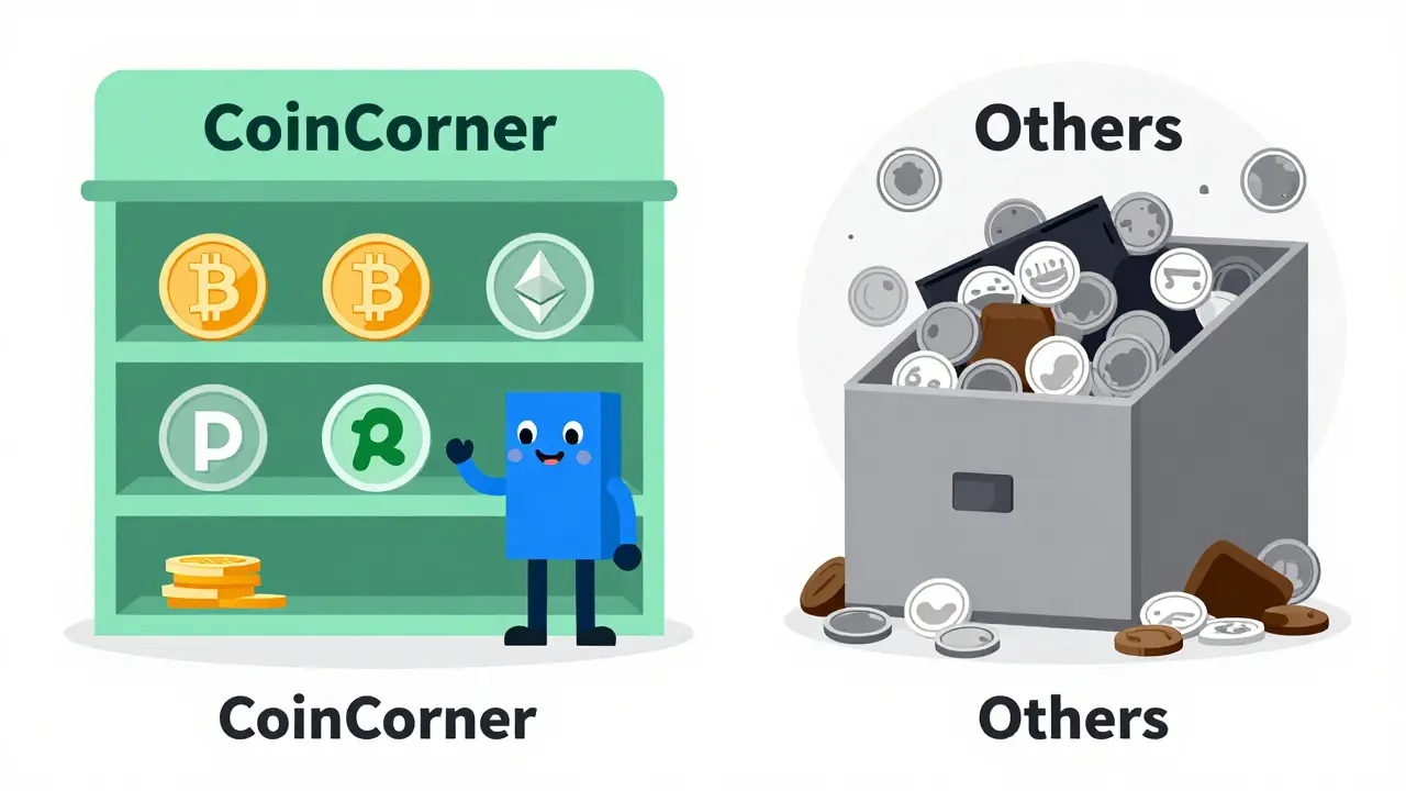 Comparison of few regulated coins versus many chaotic altcoins