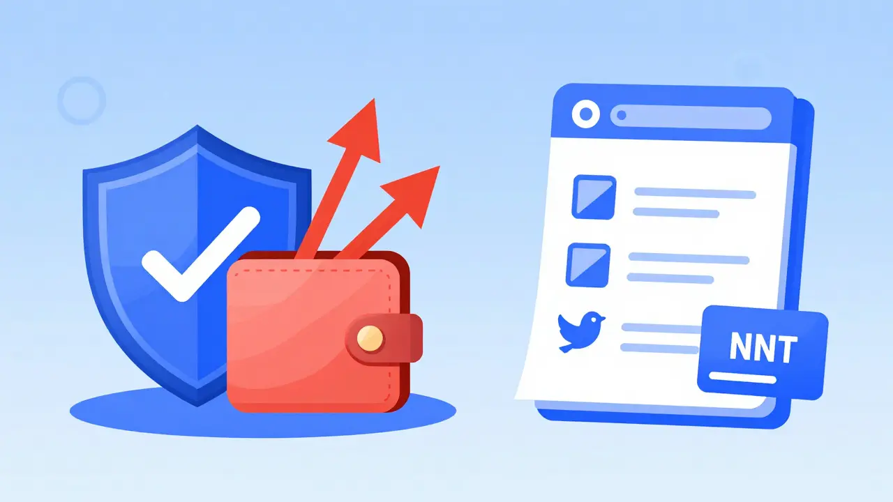 Shield protecting a crypto wallet from phishing arrows next to a safety checklist
