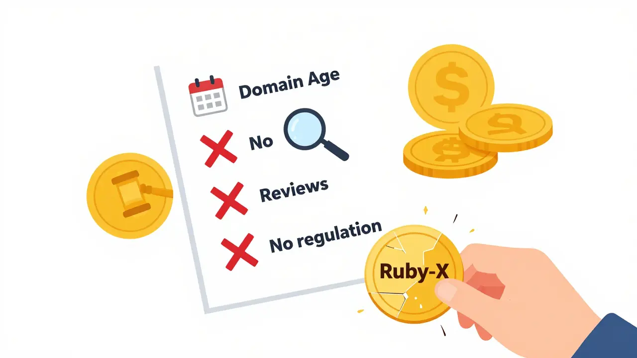 Checklist highlighting red flags of unregulated crypto scams