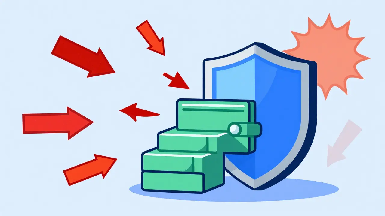 Shield protecting wallet from scams