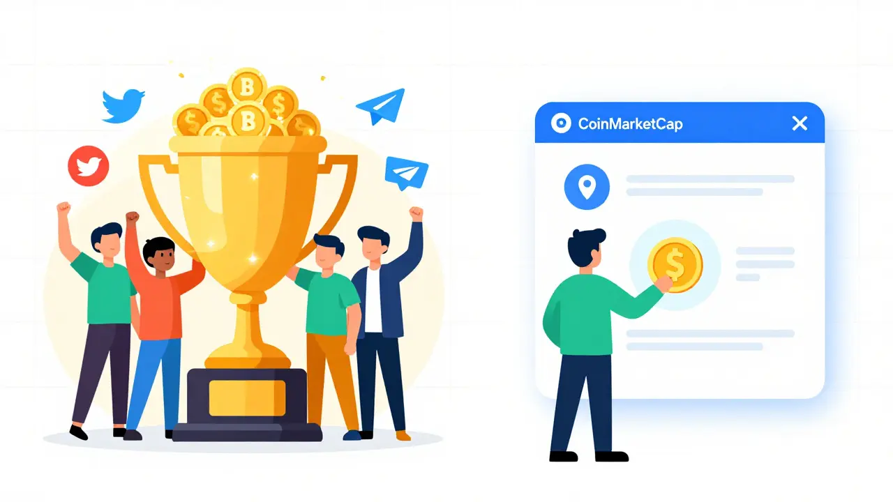 Split illustration showing past Bot Planet airdrop campaigns and rewards