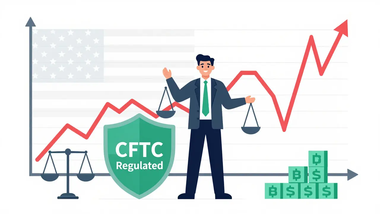 Cartoon depicting regulated institutional crypto trading and risk management