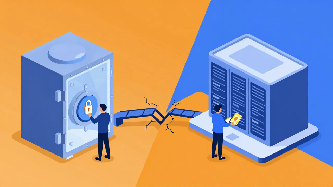 Comparison of decentralized wallet security versus centralized exchange custody