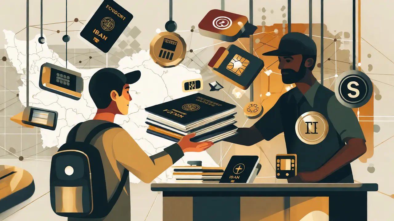 Buying foreign IDs and SIM cards in an underground market