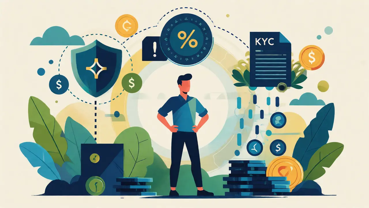 Illustration of Indian crypto tax compliance, KYC, and TDS regulations