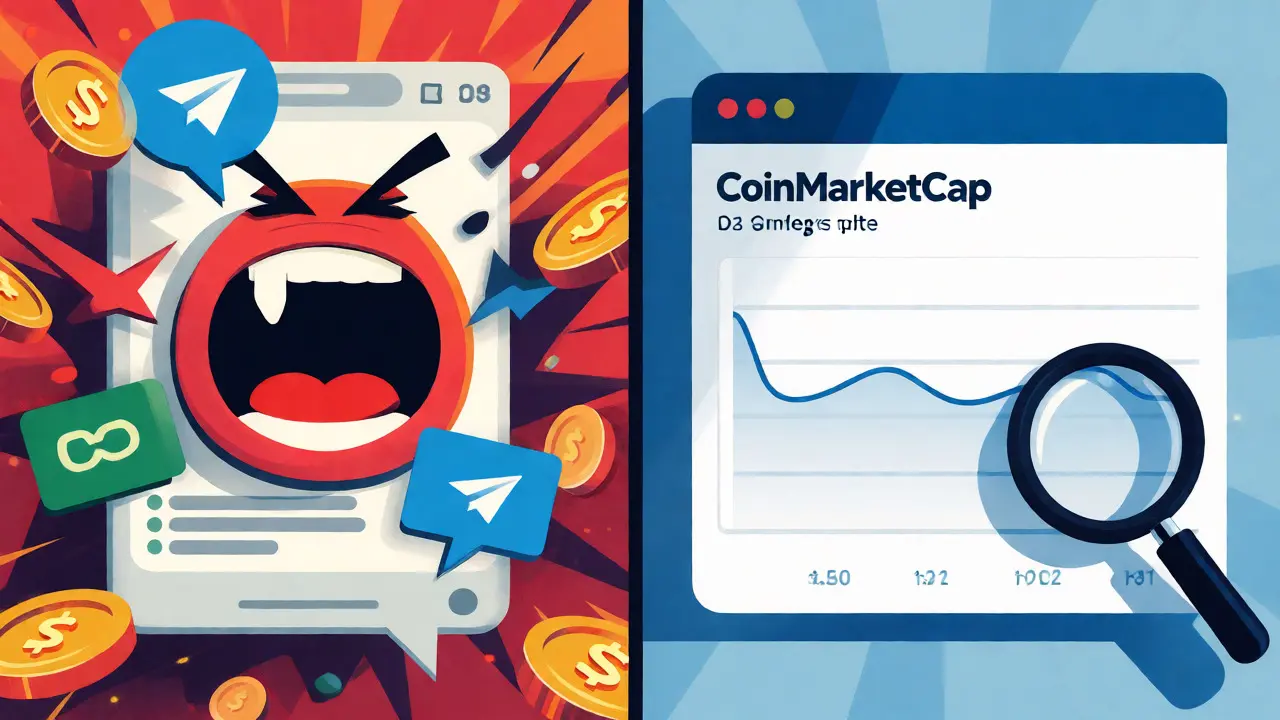 Comparison of noisy social media claims vs empty official data