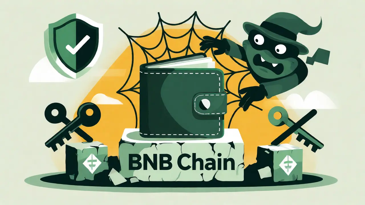 Crypto wallet protected from scam risks and abandoned project pitfalls